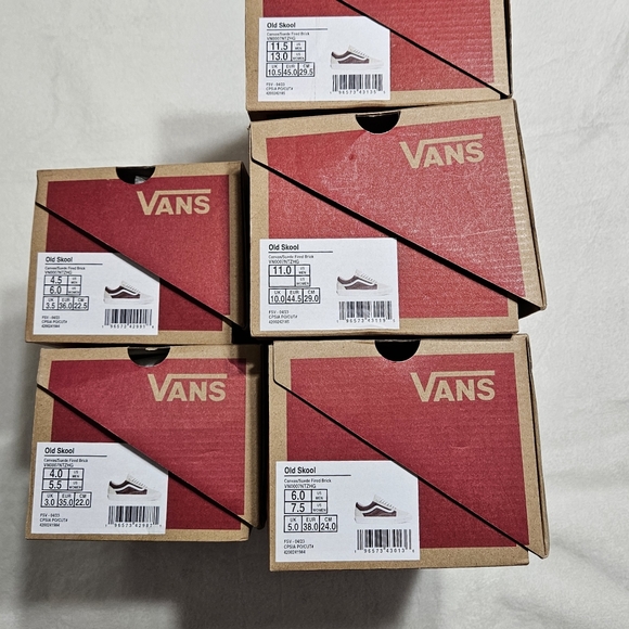 ⭐SALE⭐ Vans Old Skool Canvas Suede 'Fired Brick' - Picture 2 of 7